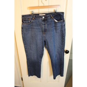 Levi's Wedgie Straight Cropped Jeans‎ - Womens Size 20W Denim Blue